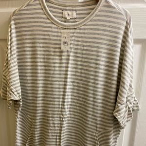 Lou & Grey shirt dress with pockets size L nwt